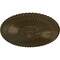 Ekena Millwork Nexus Ceiling Medallion (Fits Canopies up to 2 3/4"), Hand-Painted Brass, 30"OD x 1 1/4"P CM30NEBRS - alternate 2